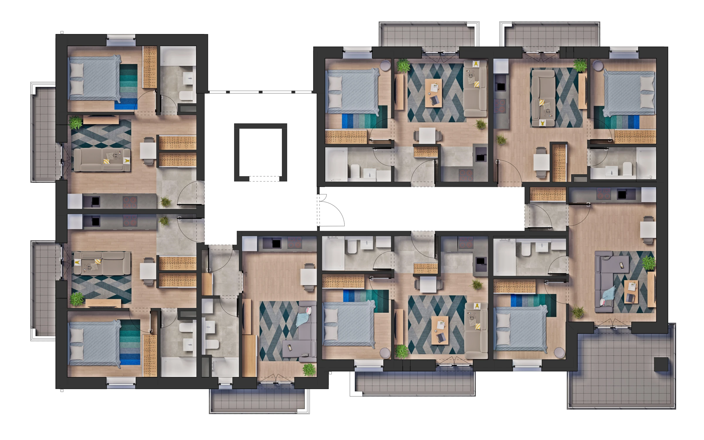 Building floor layout