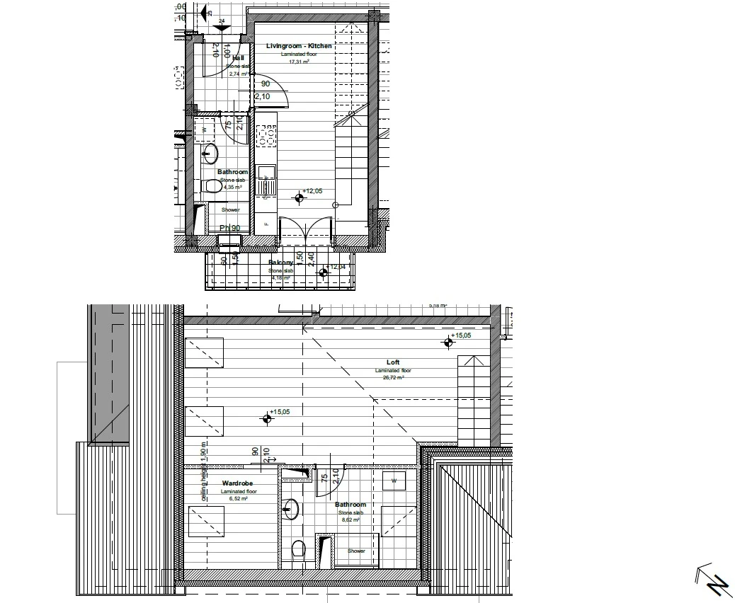 Floor plan of apartment 4-24