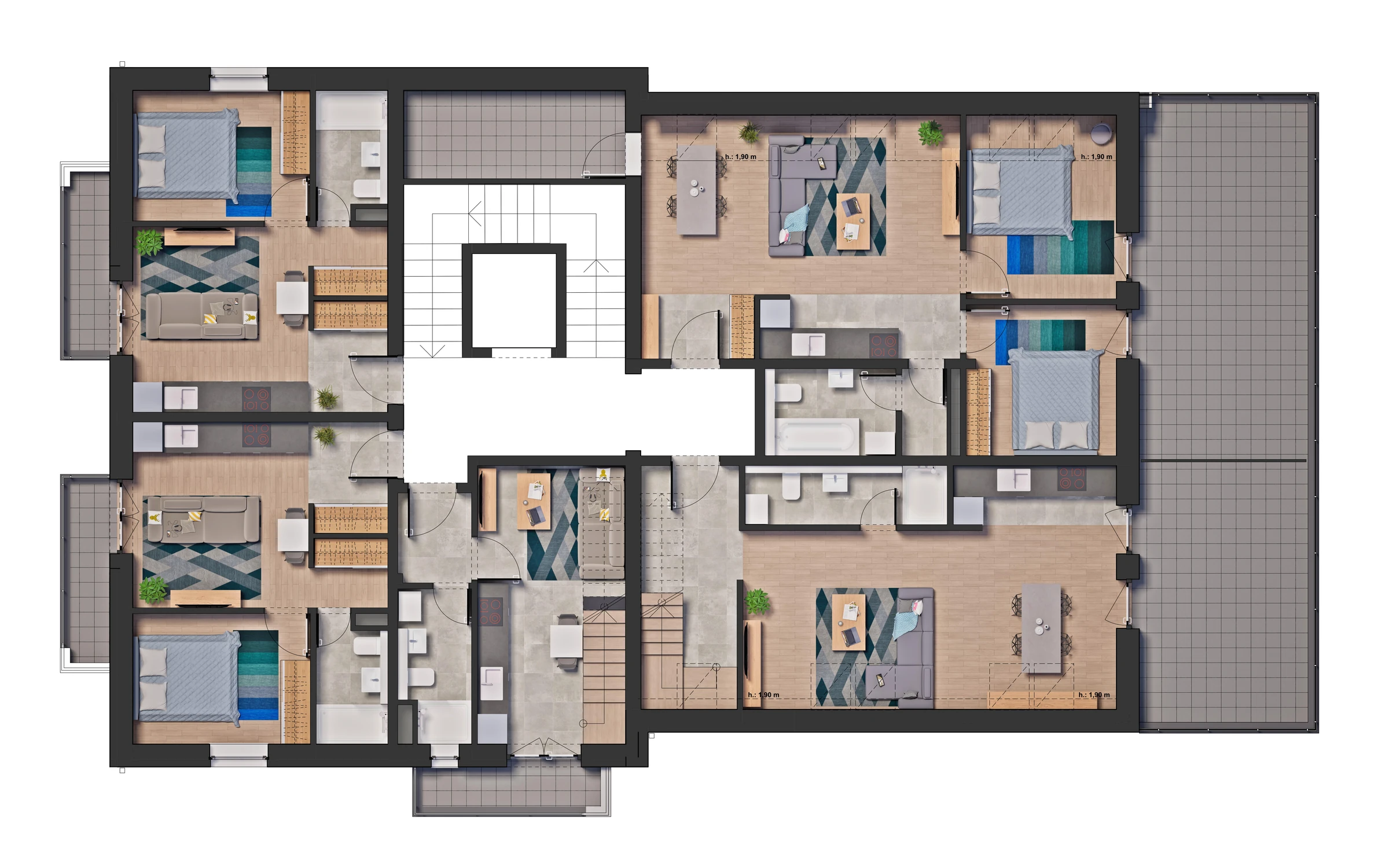 Building floor layout