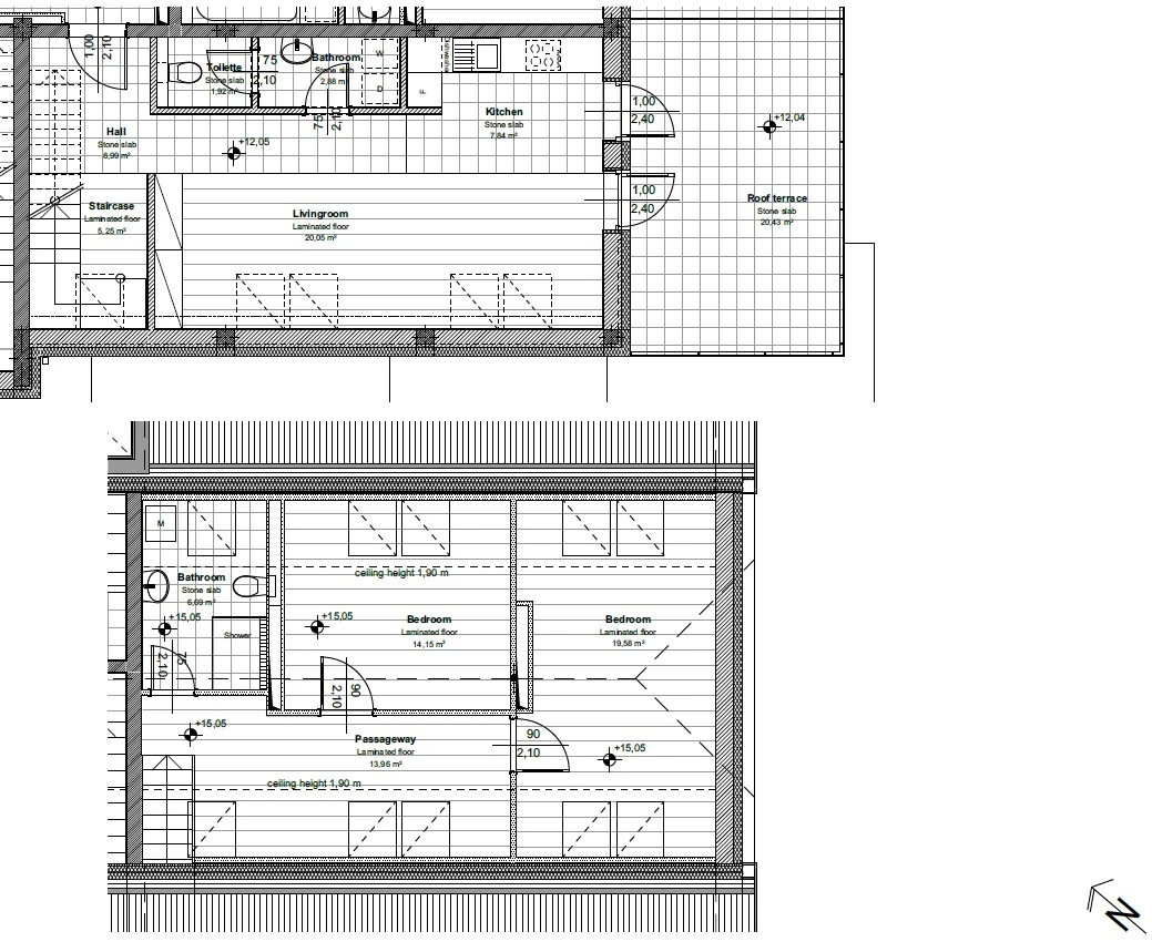 Floor plan of apartment 4-25